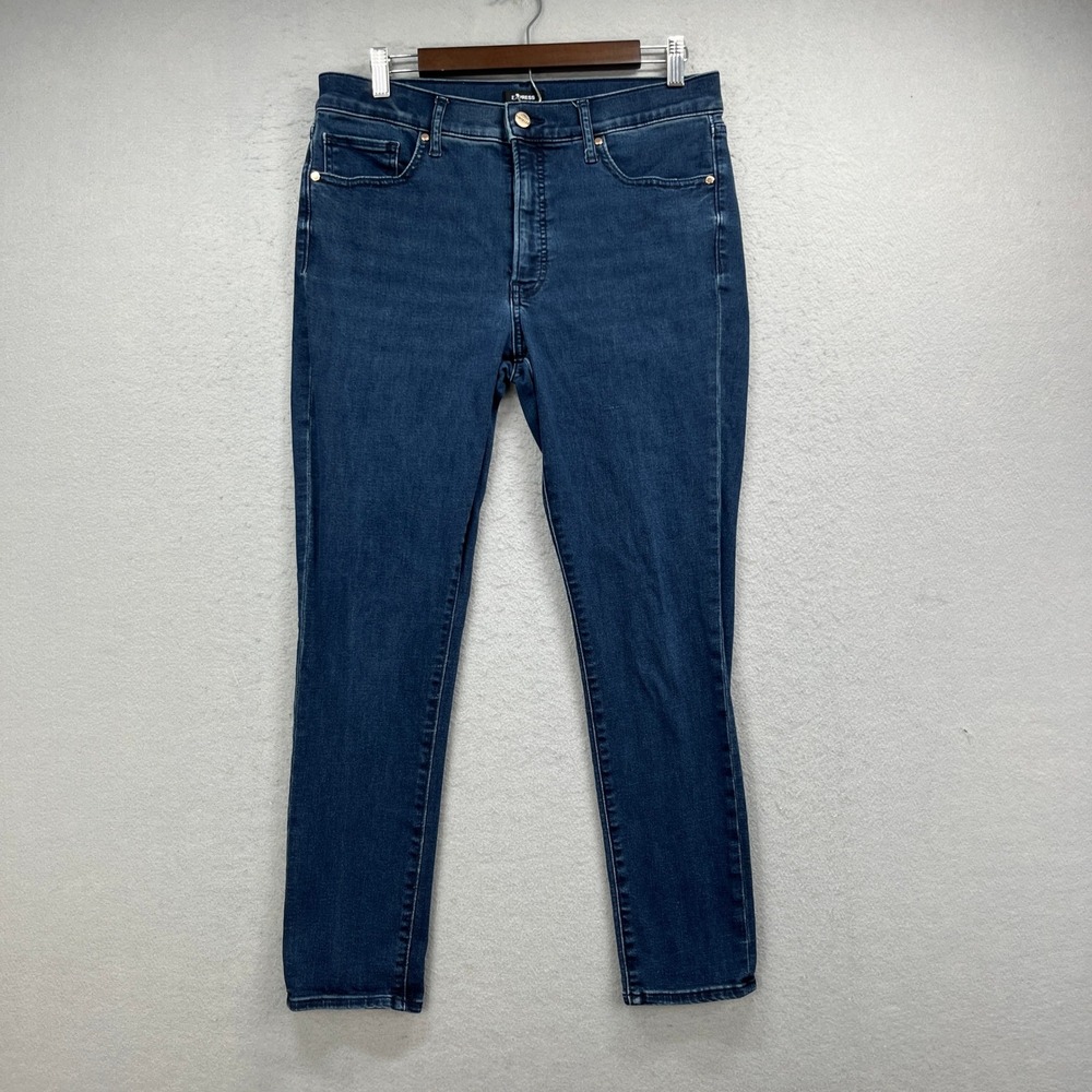 Express Jeans Womens 12R Blue Denim Skinny Fit Mid Rise Stretch Casual Classic